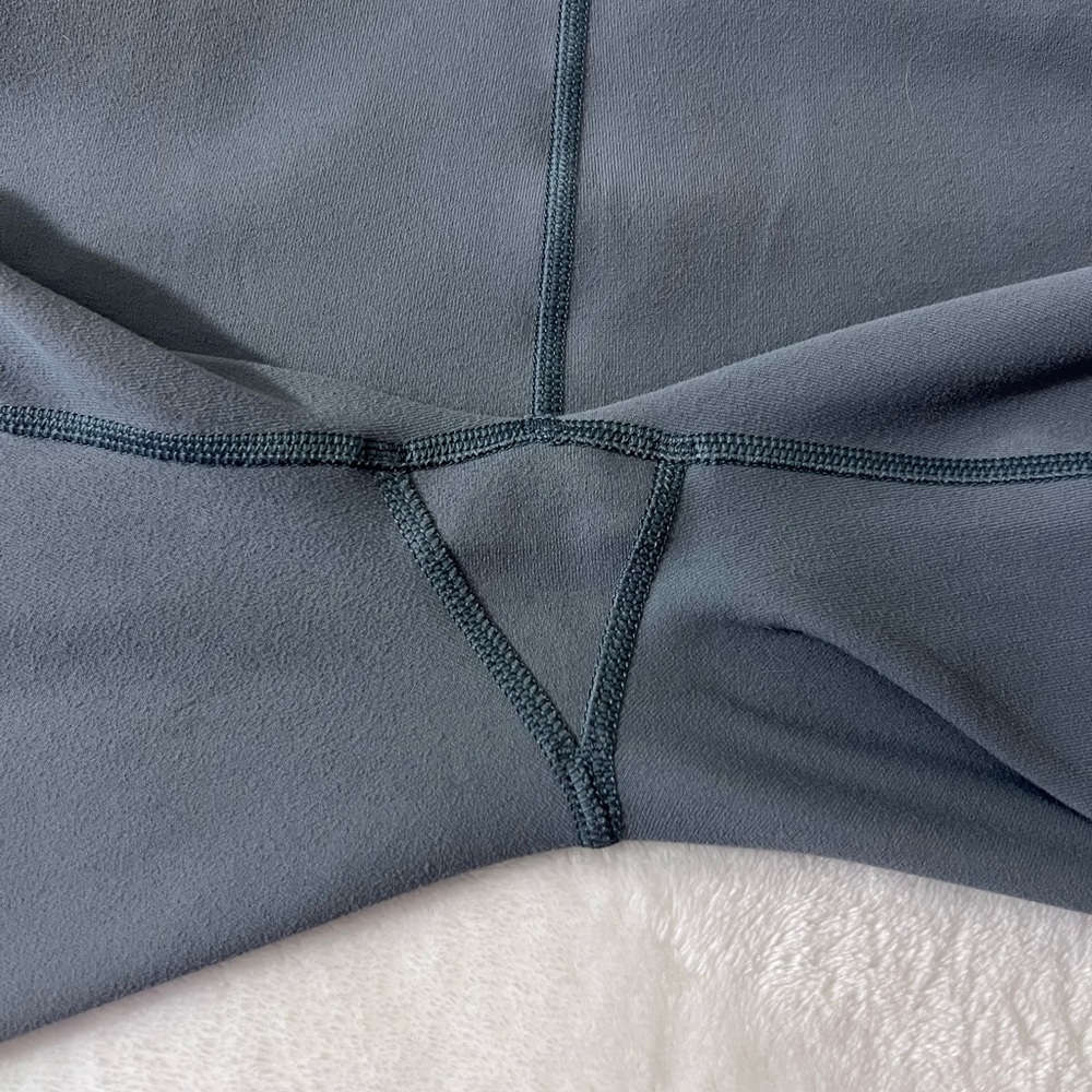 Fabletics Light Grey Bike Shorts - Picture 2 of 9